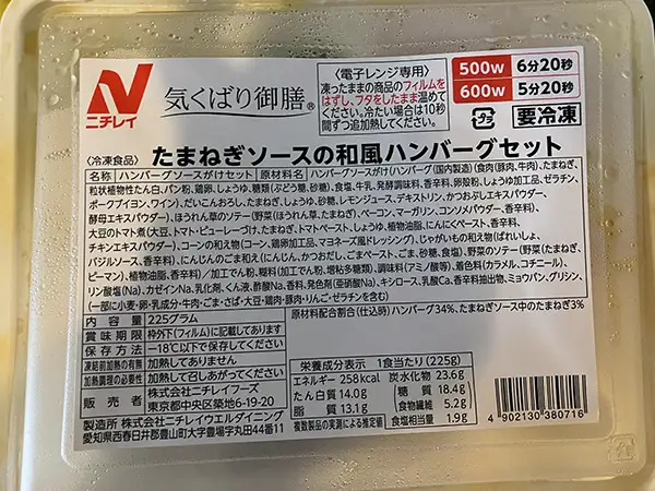 玉ねぎソースの和風ハンバーグセット