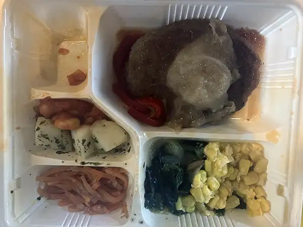 玉ねぎソースの和風ハンバーグセット2