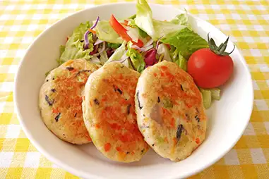 （１）簡単豆腐ハンバーグ